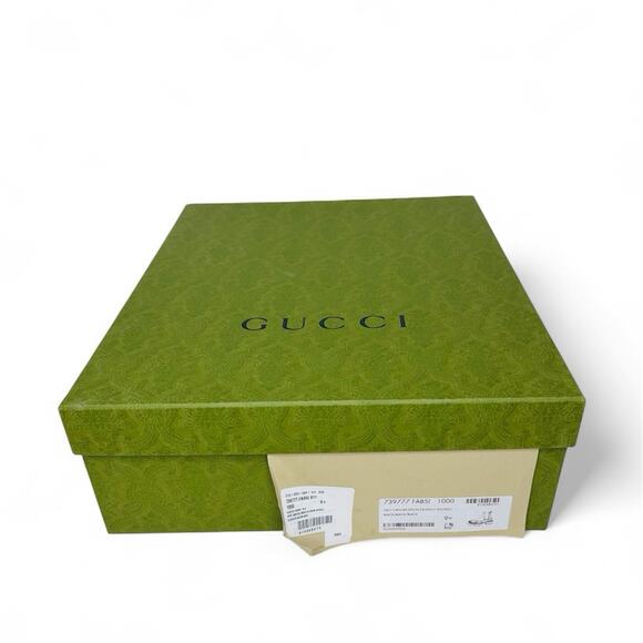 NIB Gucci GG Men's 9.5 US 10 Jacquard Canvas Ankle Chelsea Boots Black $1,150 - Picture 10 of 12